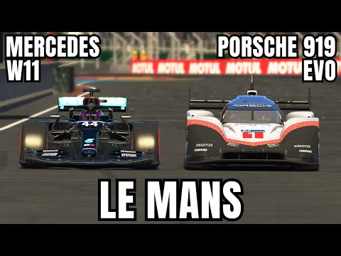 Can the Porsche 919 EVO beat the FASTEST F1 of ALL TIME in LE MANS ?