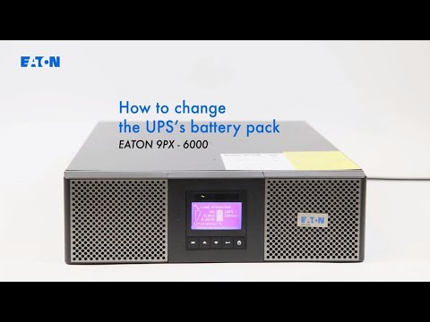 How to change the eaton 9px 6000 upss battery pack