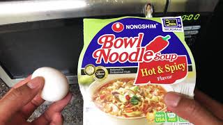 How to make Ramen Noodles with egg in microwave