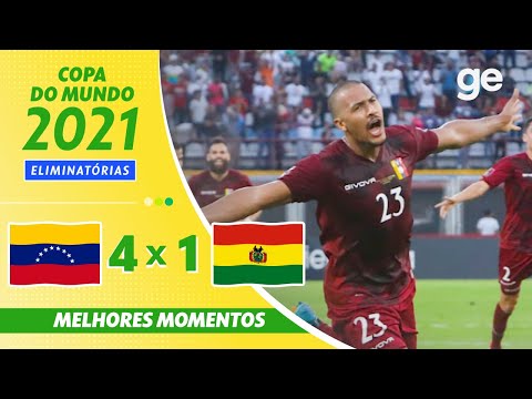 Gols e lances de Venezuela x Bolívia