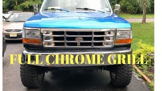 How to Install New Grill 1992-1997 Ford F 150 250 350 Bronco