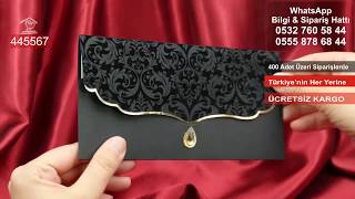445567 Nergiz Davetiye / Yakut Taşlı  100 Adet  182 TL