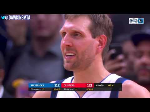 Dirk Nowitzki Full Highlights 2019 02 25 Mavs vs Clippers   12 Pts, Standing Ovation!