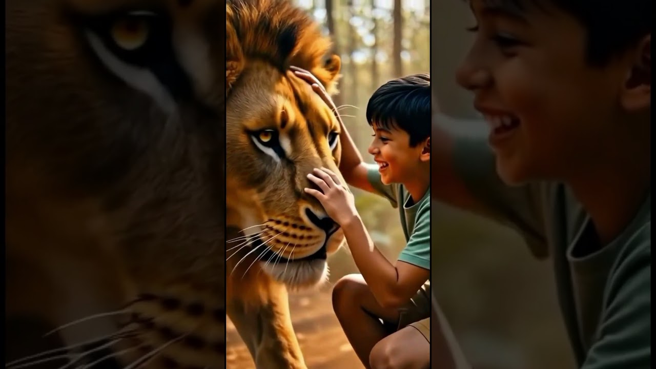 lion or bacha #youtubeshorts #love #motivation #ytshorts