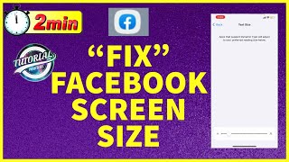 How to Fix Facebook Screen Size | Facebook Screen Fixes2022
