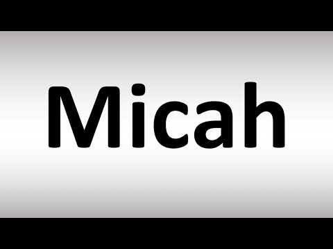 How to Pronounce Micah
