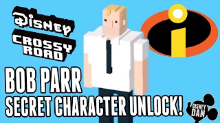 Disney Crossy Road Secret Character - BOB PARR - The Incredibles - Secret Character Unlock
