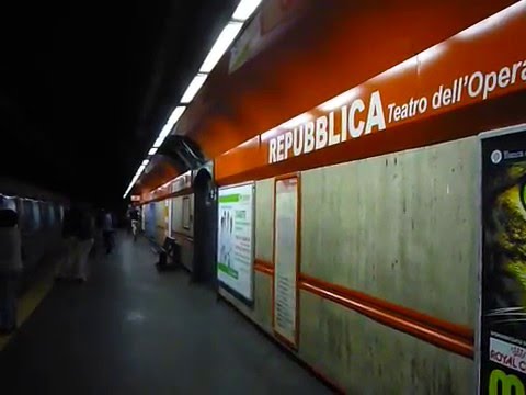 Roma metro, route A: Repubblica / Teatro dell'Opera
