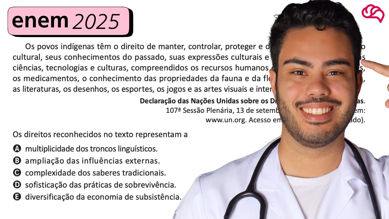 Resolução em Vídeo — Questão 88 ENEM 2025