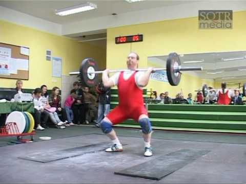 Mistrzostwa Polski MASTERS w podnoszeniu ciężarów - Puławy - Tomasz Kowalewski 75kg
