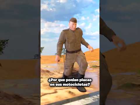 Por que los soldados ponian placas en sus motocicletas?