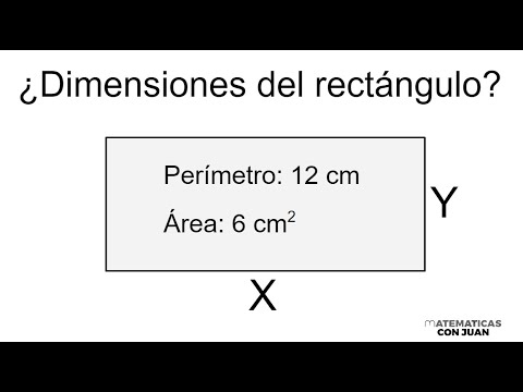 CALCULAR LAS DIMENSIONES DE UN RECTÁNGULO DADOS EL PERÍMETRO Y EL ÁREA.