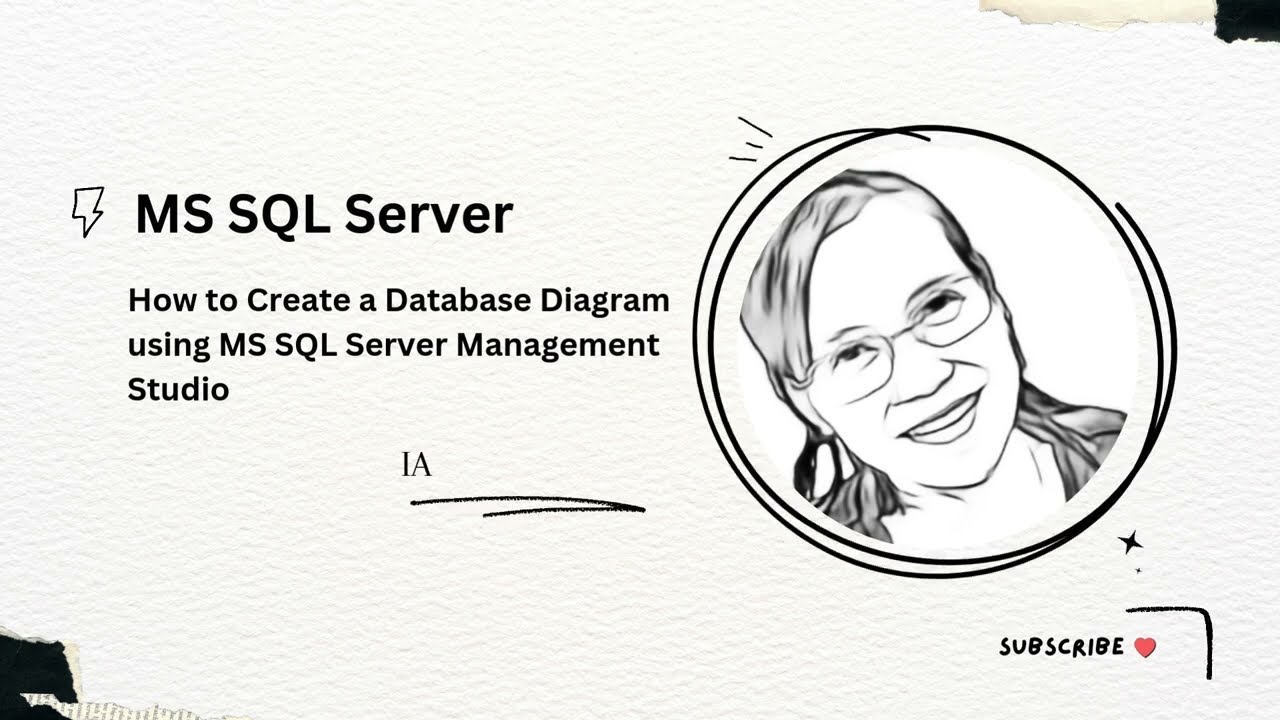 How to Create a Database Diagram using Microsoft SQL Server Management Studio