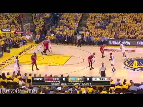 Stephen Curry full highlights 2016 playoffs rd 1 vs Rockets - 24 pts in 20 mins, left injured!