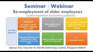 Re-employment of older employees webinar recording by DL Law Corporation