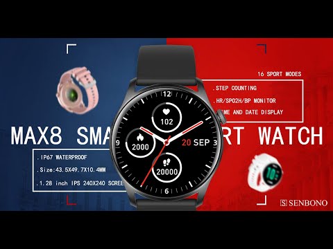 SENBONO MAX8 Smart Watch Men KC08 Smartwatch Women Fitness tracker watch