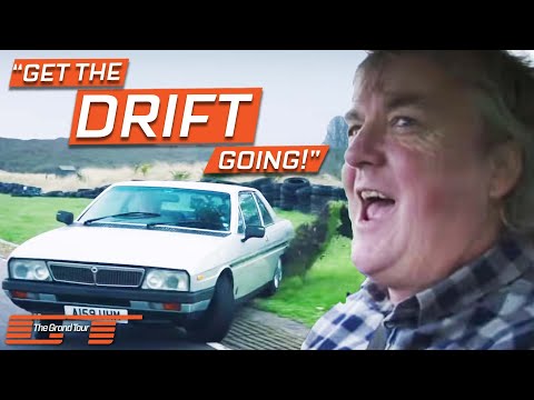James May Tries To Drift A Lancia Gamma Coupe & It's Absolutely Hilarious | The Grand Tour