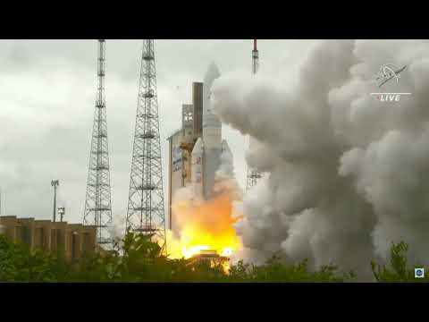Launch of Ariane 5 Carrying James Webb Space Telescope.