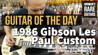 Video thumbnail for Guitar of the Day: 1986 Gibson Les Paul Custom | Norman's Rare Guitars by Normans Rare Guitars