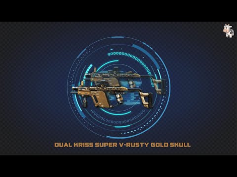CrossFire China 2.0 : Dual Kriss Super V-Rusty Gold Skull / MK5双雄-彩魔