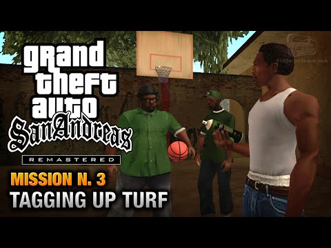GTA San Andreas Remastered - Mission #3 - Tagging up Turf (Xbox 360 / PS3)