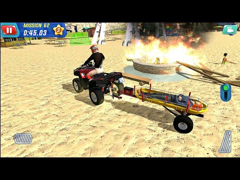 Coast Guard Beach Rescue Team Firefighter Truck 61-65 missions Android GamePlay