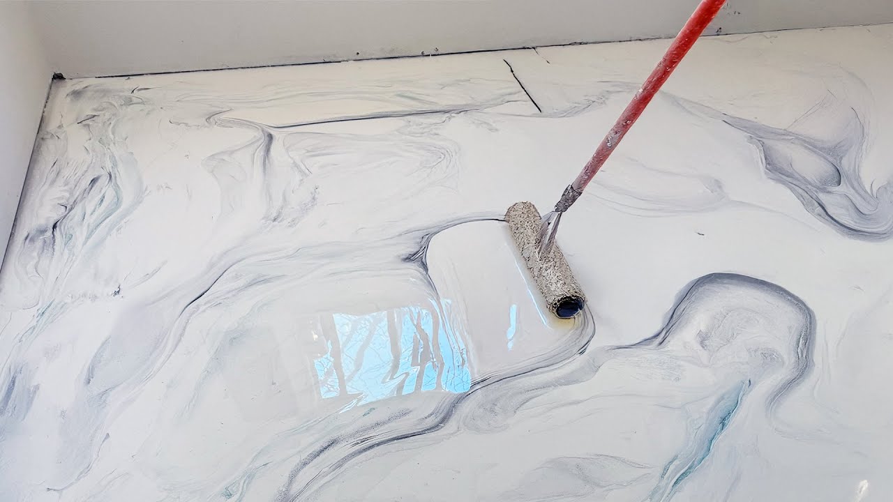 Simple Epoxy Floor | Classic Marble Look