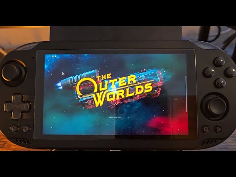 Winlator - The Outer Worlds, SD8Gen2; Odin 2 Mini, 720p (75%rr) [SEMI-PLAYABLE]