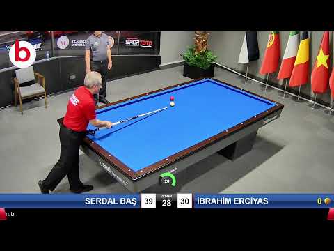 SERDAL BAŞ & İBRAHİM ERCİYAS Bilardo Maçı - 2022 ERKEKLER 1.ETAP-FİNAL GRUBU 1/16