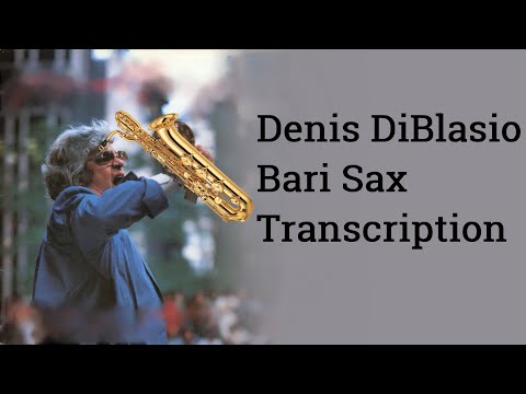 Denis DiBlasio - Coconut Champagne | Baritone Saxophone Transcription