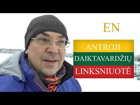 LITHUANIAN LESSON 183 - 2 DAIKTAVARDŽIŲ LINKSNIUOTĖ -  2nd DECLENSION OF NOUNS