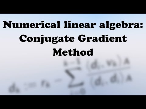 Numerical linear algebra: Conjugate Gradient method