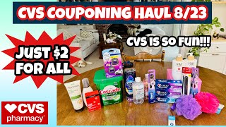 CVS COUPONING HAUL 8/23- the deals are soooo good!! Learn CVS Couponing
