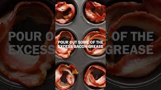 Easy Baked Bacon &amp; Egg Bites 🥓🍳This hands-off breakfast is easy to prepare and great for meal prep