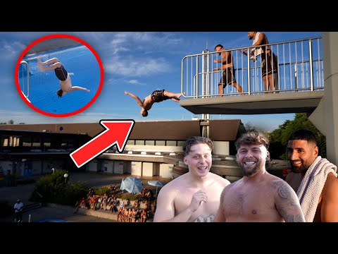 Jordan & Semih DIVING Double BACKFLIP from 10 METERS with KRAPPI