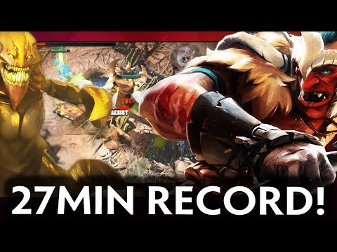 [27MIN] - *NEW* Fastest Siltbreaker Record Dota 2