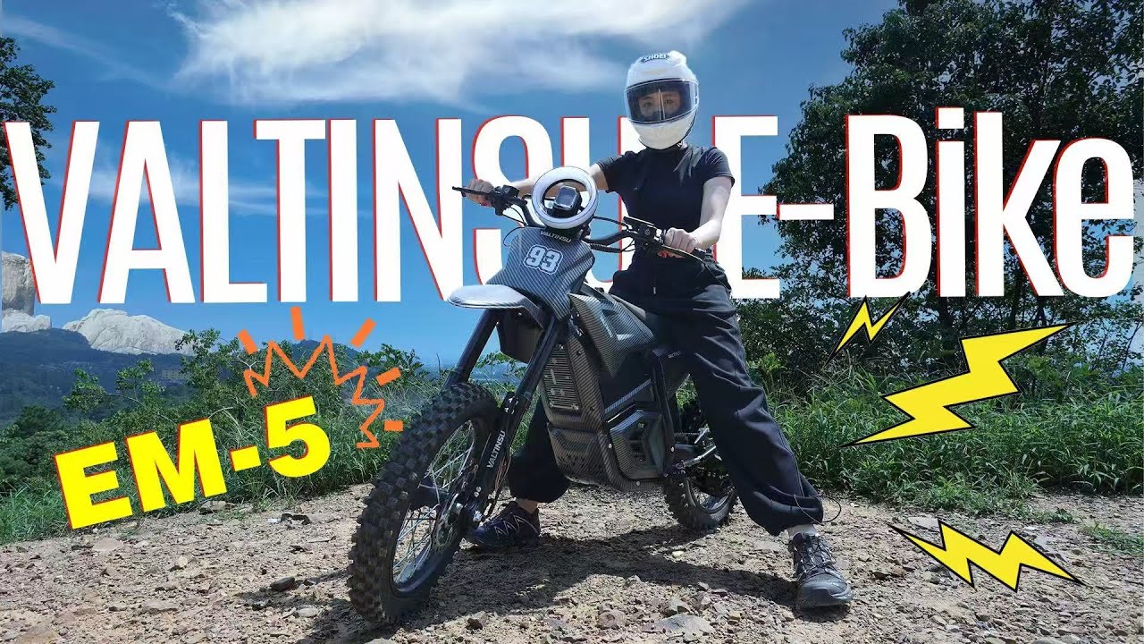 Load video: <p>The Best Highway Off-Road Valtinsu Electric Dirt Bike Review EM-5</p>