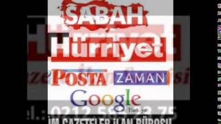 Hürriyet İlan Servisi 0212 585 23 75 Hürriyet Vefat ilan Bürosu