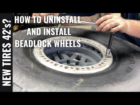 HOW TO INSTALL AND UNINSTALL BEADLOCK WHEELS !!! On our new Tires!
