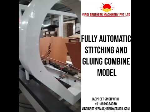 Fully Automatic folder gluer and Stitching Combine Model