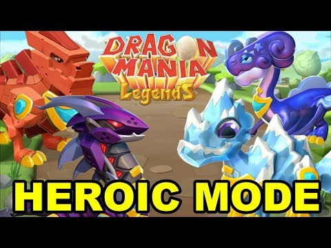All 19 HEROIC MODE Boss Dragon Battles! - Dragon Mania Legends (Level 80 MINI FINAL BOSS FIGHT)