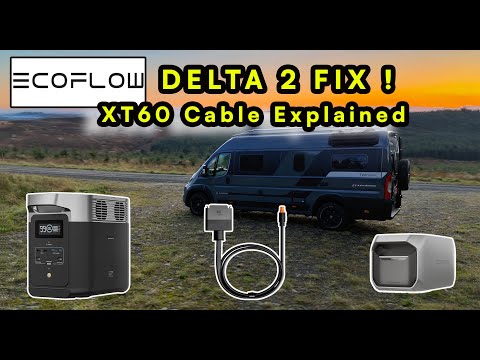 Vanlife Power Set Up | EcoFlow Delta 2 + Extra Battery New XT60 Cable Lets You Charge Both