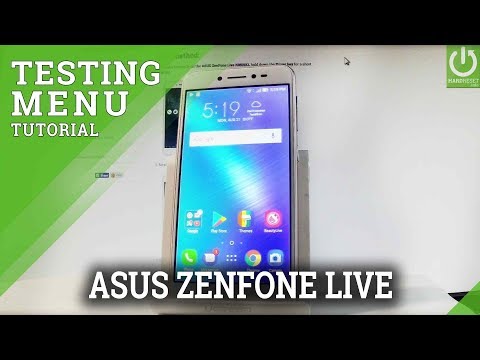 Android Testing Menu in ASUS ZenFone Live - Test Mode