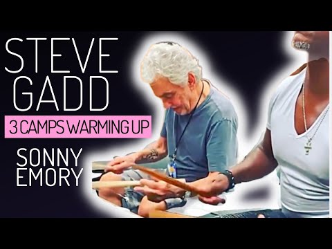 Thumbnail for BACKSTAGE 💙 STEVE GADD Warming Up With Three Camps 💙 ERIC CLAPTON Tour 💙 by steve gadd