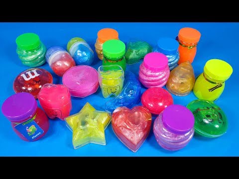 MIXING ALL MY SLIMES! Jelly surprise with interesting toys Minnie and Mario for Baby