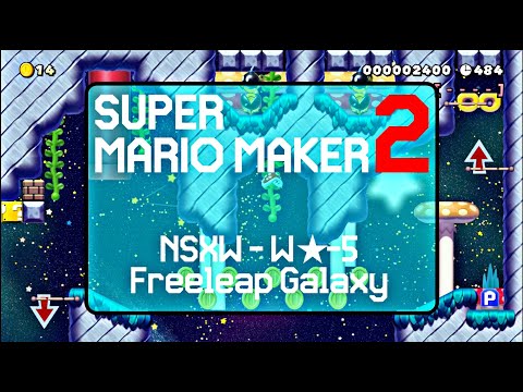 NSXW - W★-5 - Freeleap Galaxy - Super Mario Maker 2