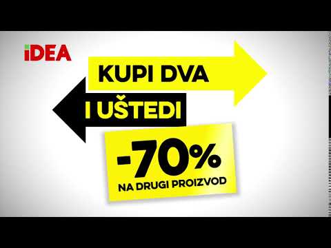 IDEA: Kupi dva i uštedi -70% popusta na drugi proizvod 24.11 - 26.11.2017.