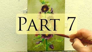 preview picture of video 'How to Paint Hollyhocks - Alla Prima Oil Painting Video - Bill Inman Part 7 of 9'