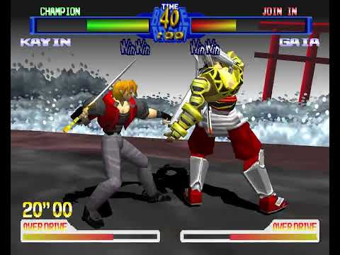 Battle Arena Toshinden 2 Arcade Kayin Gameplay