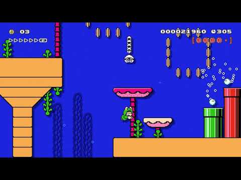 2-2: Damp Desert Seas by Bakerboy4_ 🍄 Super Mario Maker 2 ✹Switch✹ #azb